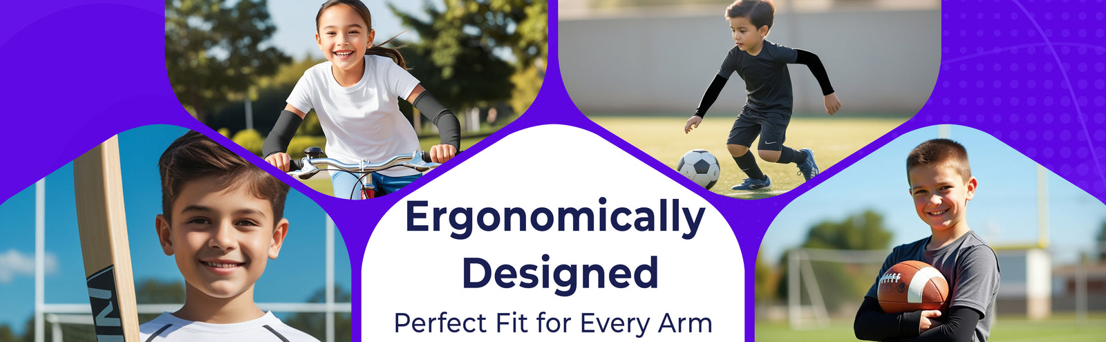 Arm Sleeves for Men & Women Sun Protection Hand Sleeves for Boys & Girls with Thumb-Hole UV Protection Hand Cover for Running, Cycling, Bike Riding, cricket and Outdoor Sports banner