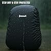 Waterproof Bag Rain Cover for 30L-35L Backpacks | Dustproof & Rubberized Black Cover for School Bag, Laptop Bag, Hiking, Travel Use (1)