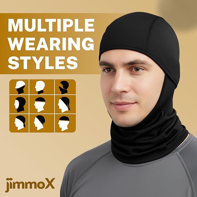 Full Face Balaclava for Men & Women – UV Protection, Breathable, Anti-Dust & Sweat Absorbing, Stretchable Ski Mask, Helmet Liner for Bike Riding, Cycling
