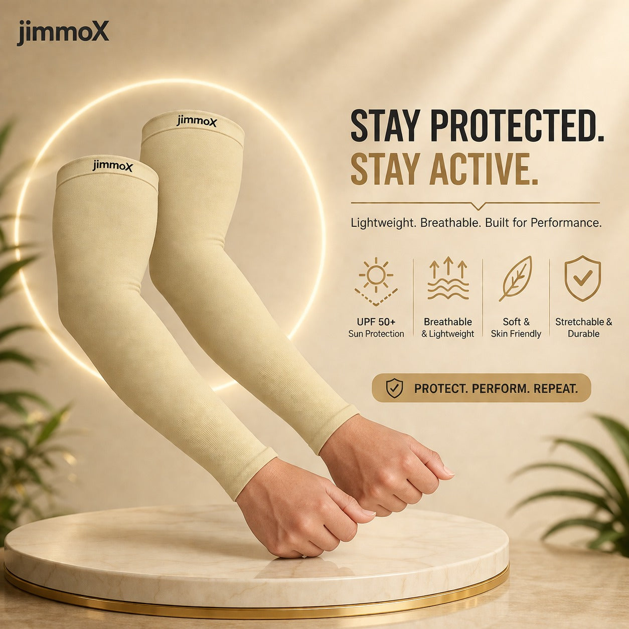 Arm Sleeves for Men & Women Sun Protection Hand Sleeves for Boys & Girls with Thumb-Hole UV Protection Hand Cover for Running, Cycling, Bike Riding, cricket and Outdoor Sports